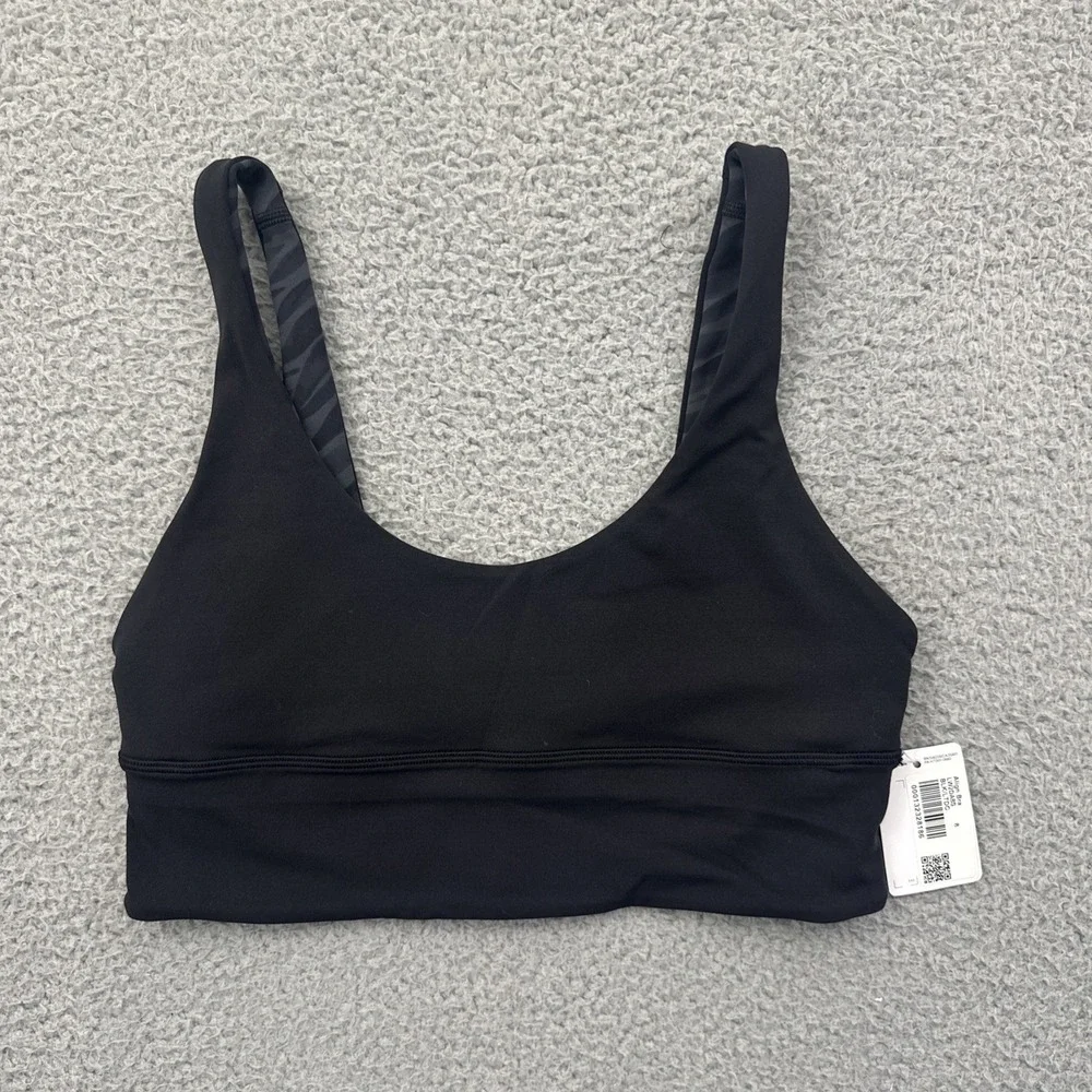 NWT Lululemon Align Reversible Sport Bra Black Le Tigre Camo Athletic Women's 8
